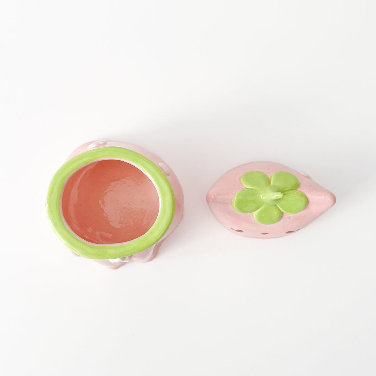 Strawberry Cat Jar