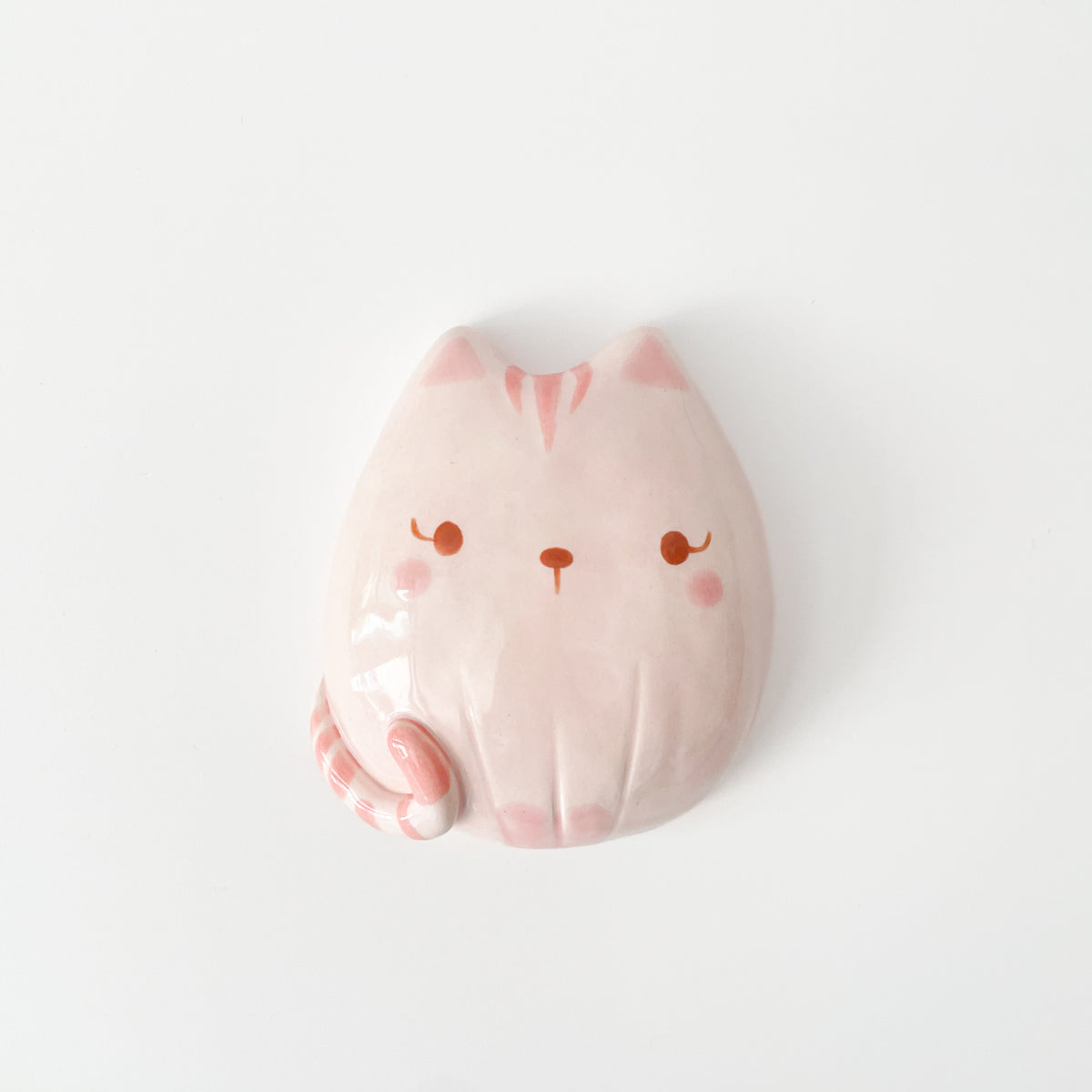 Pink Cat Wall Vase