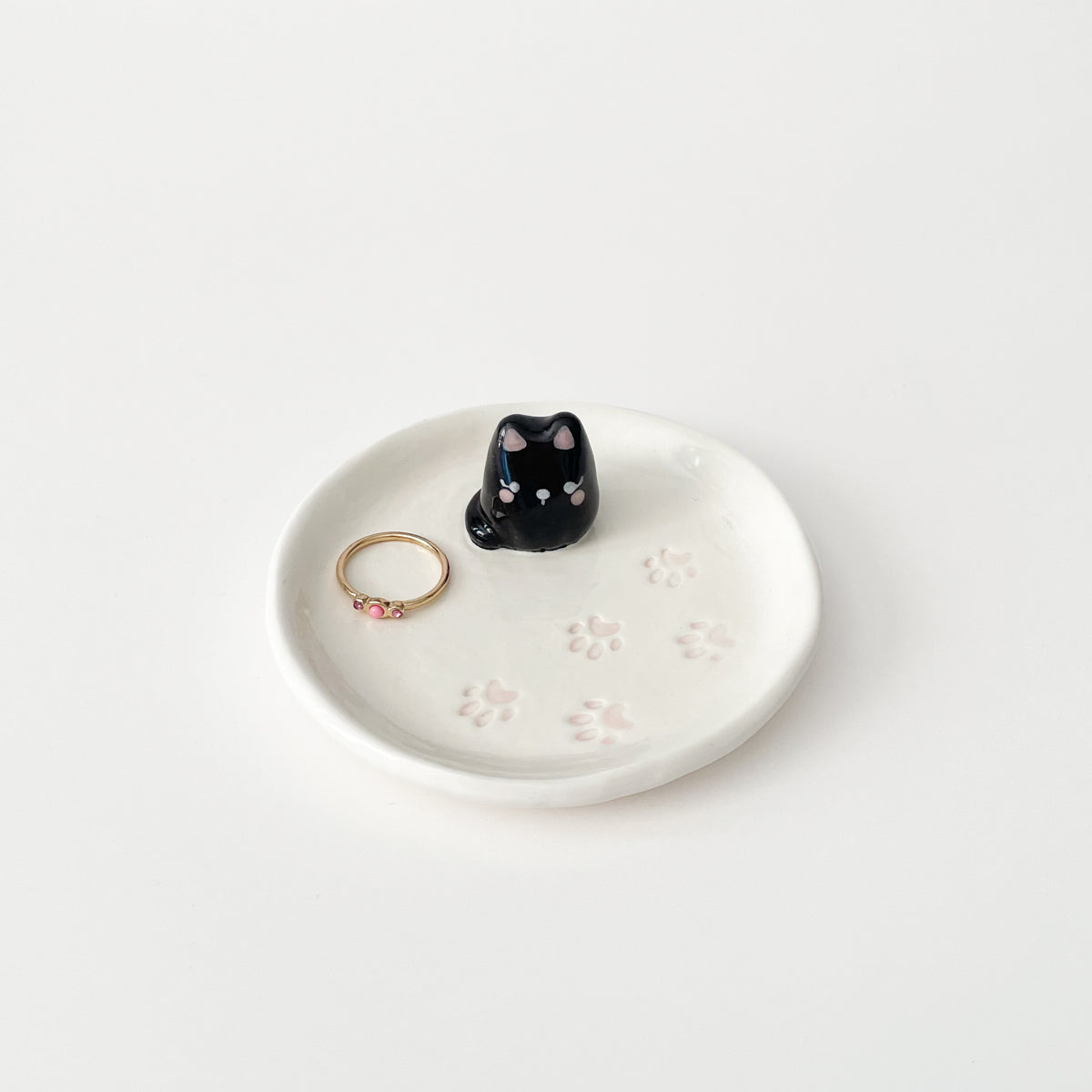 Black Cat Paws Trinket Dish