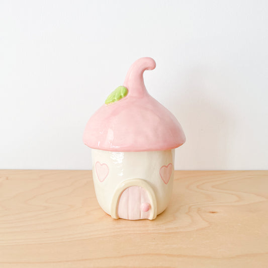Pink Acorn Jar