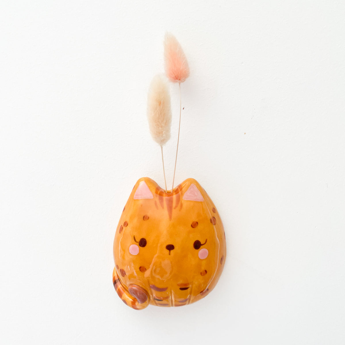 Bengal Cat Wall Vase