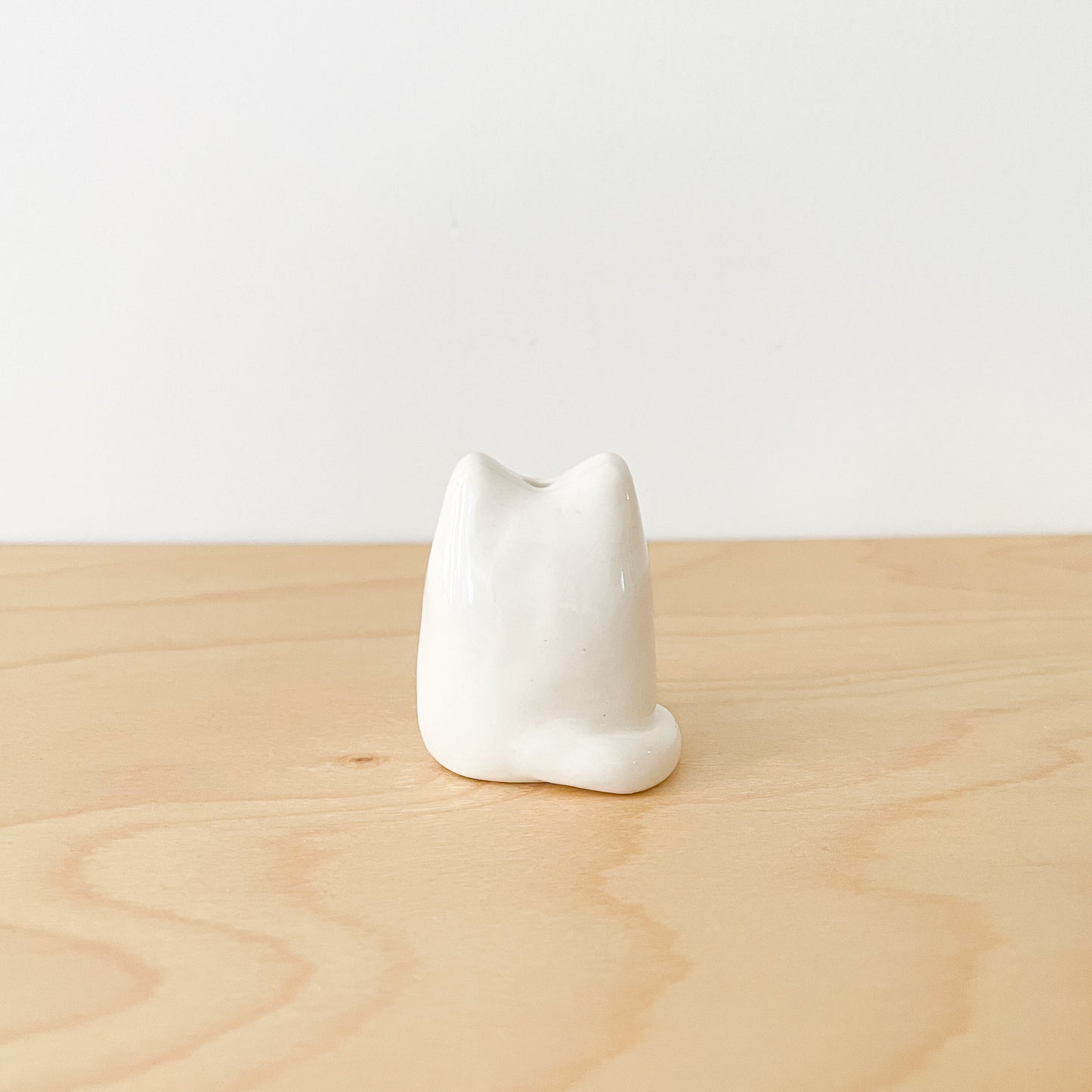 Bow Cat Mini Vase