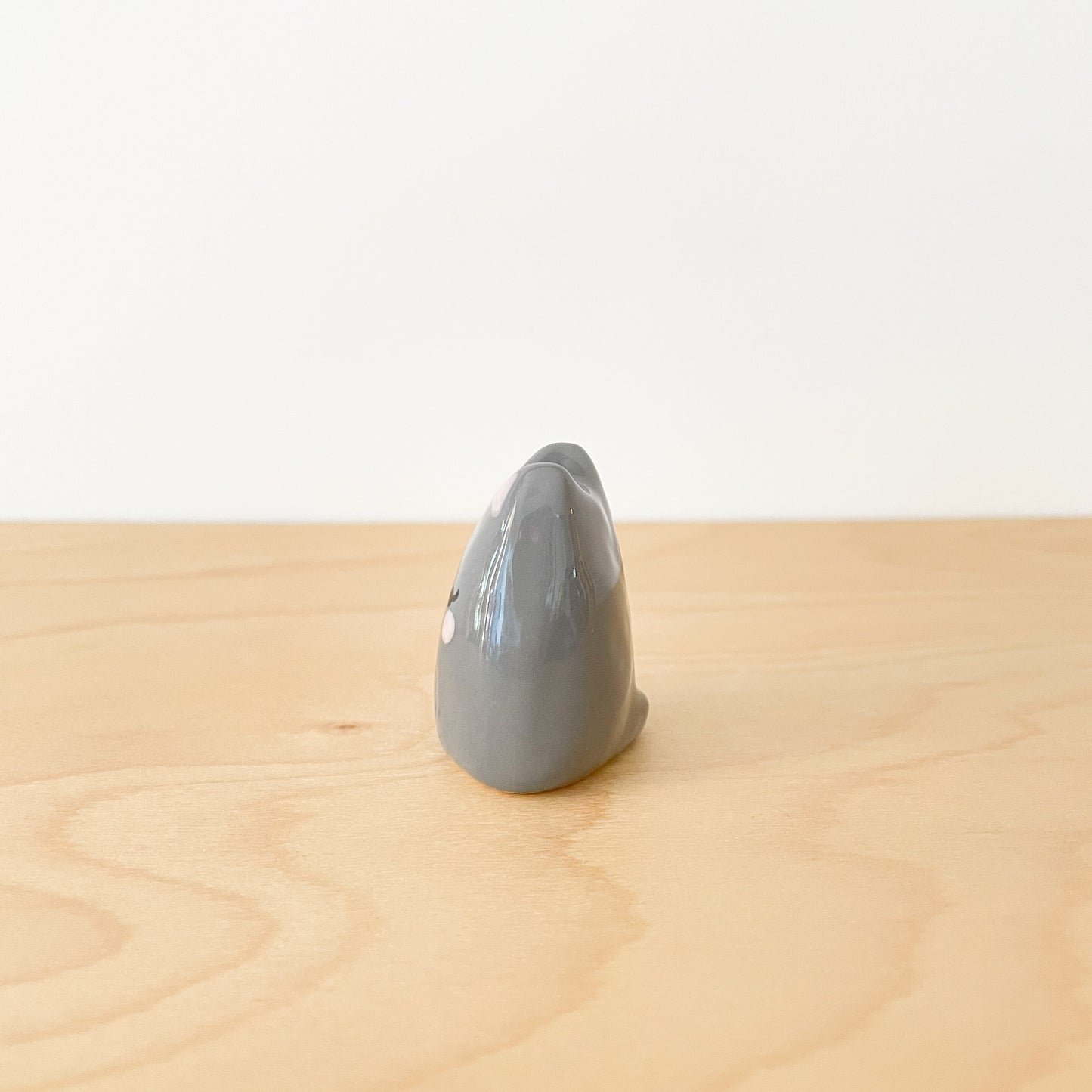 Dark Grey Cat Mini Vase