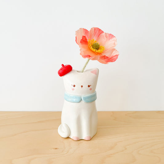 Parisian Cat Vase
