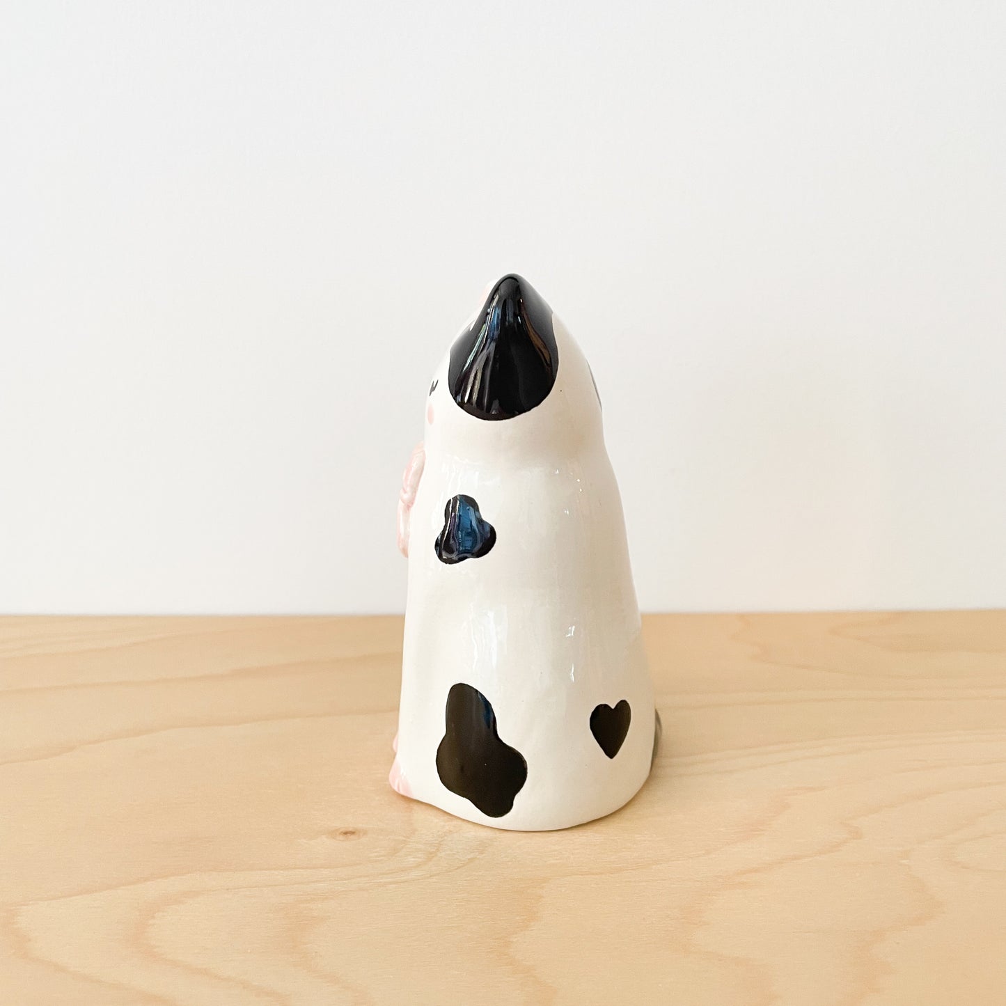 Black Spotty Cat Vase