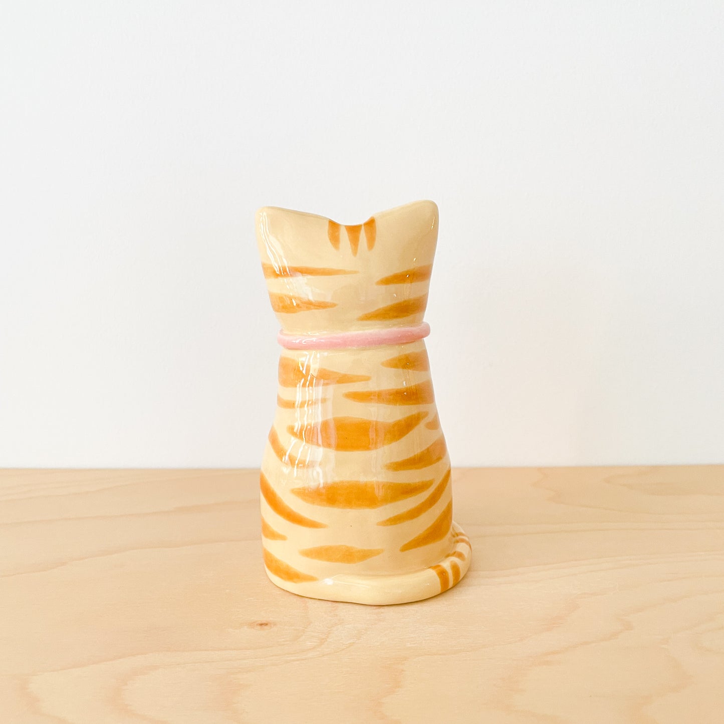 Brown Tabby Cat Vase (Design 2)