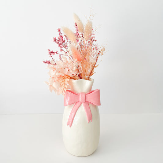 Pink Bow Vase