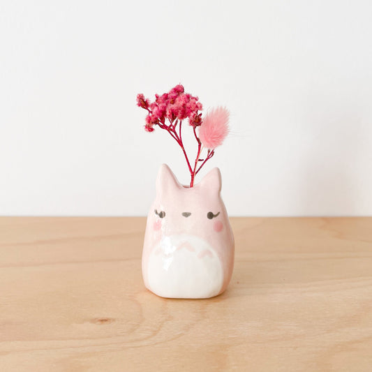 Pink Totoro Mini Vase