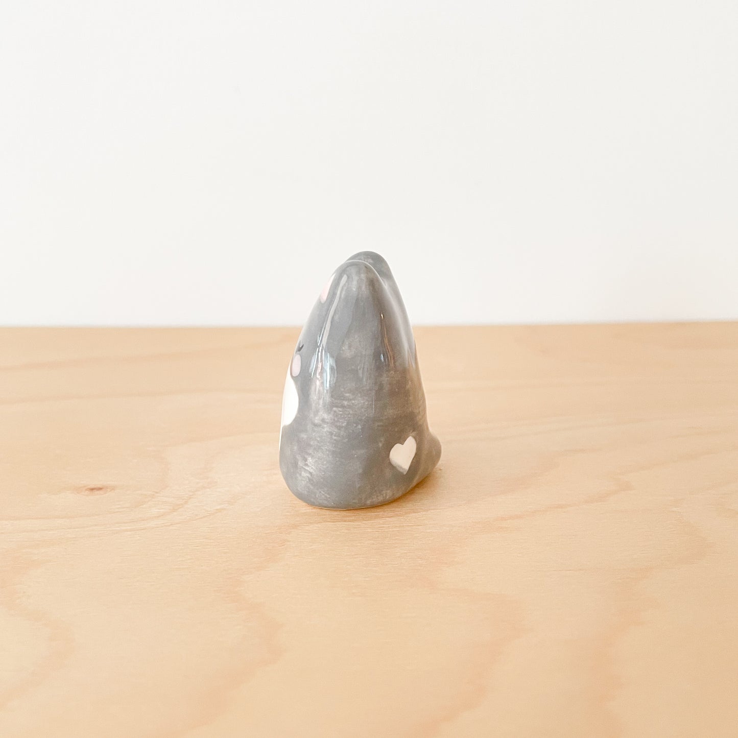 Seconds Sale: Grey Tuxedo Cat Mini Vase