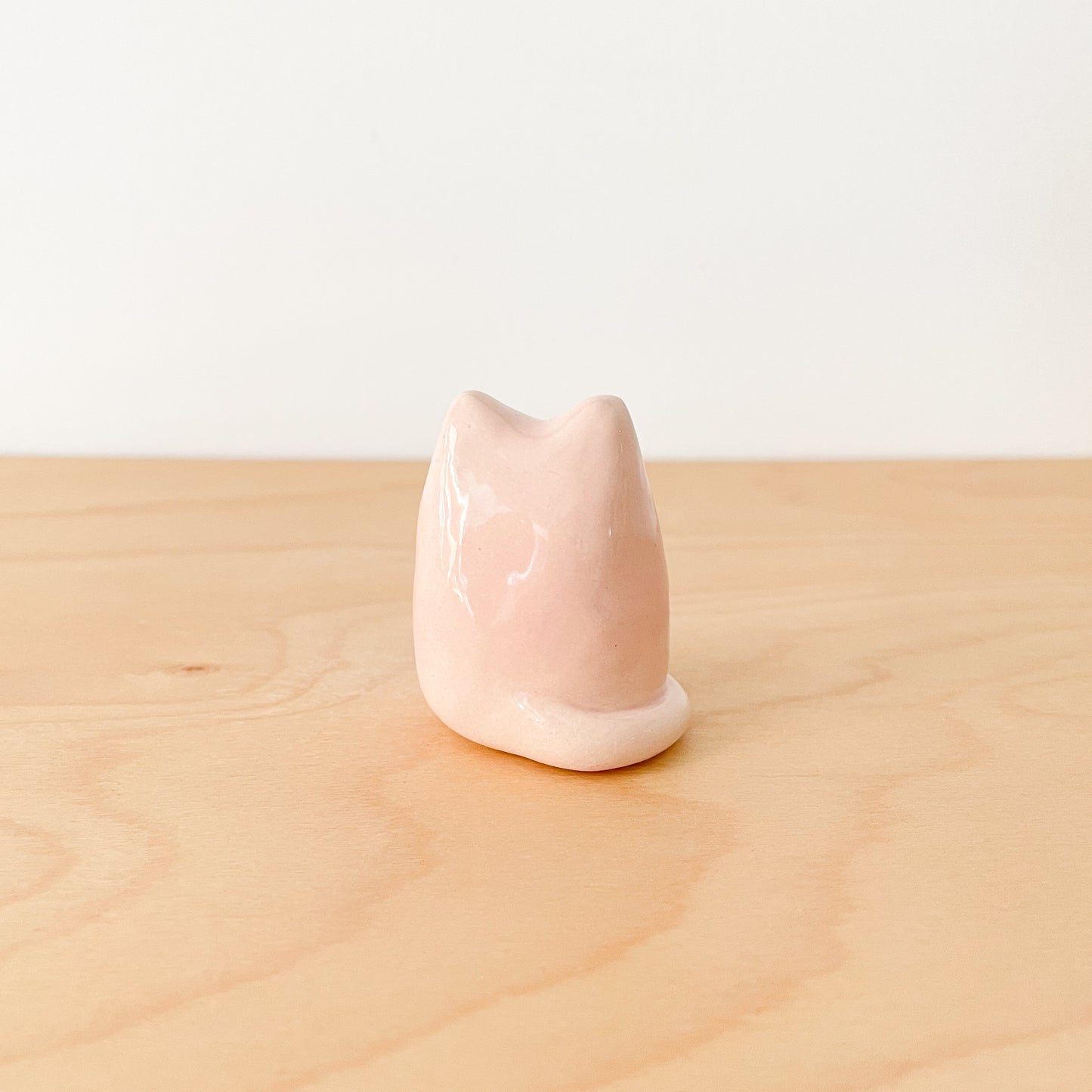 Pink Whisker Cat Mini Vase