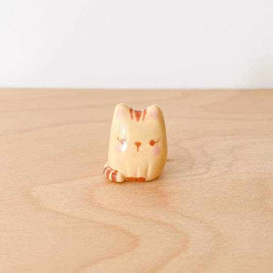Brown Stripe Cat Desk Pal