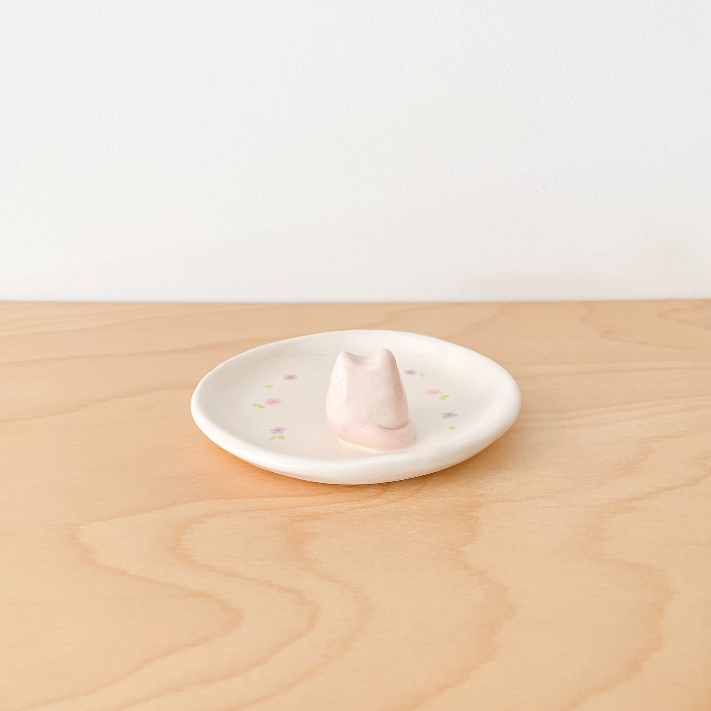 Pink Cat Trinket Dish