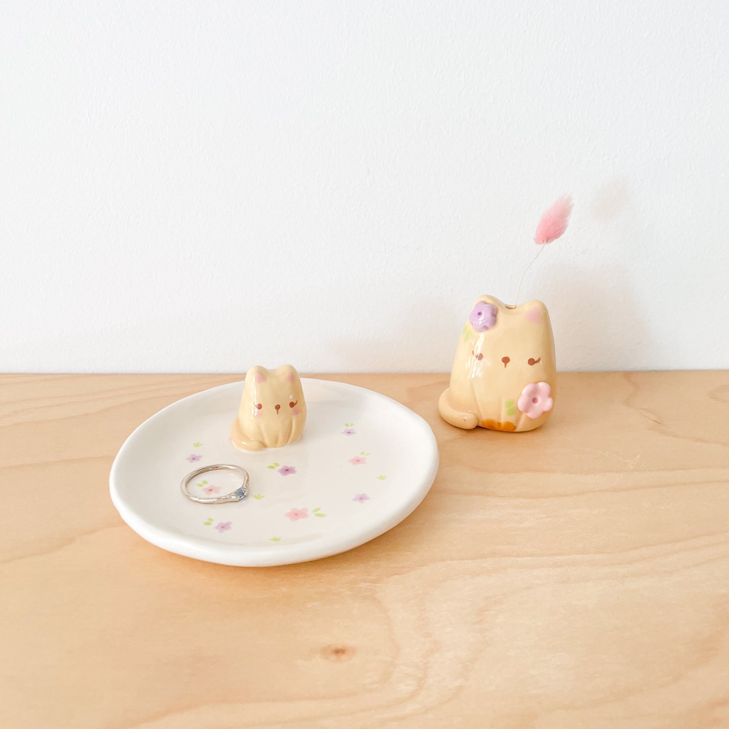 Brown Cat Trinket Dish