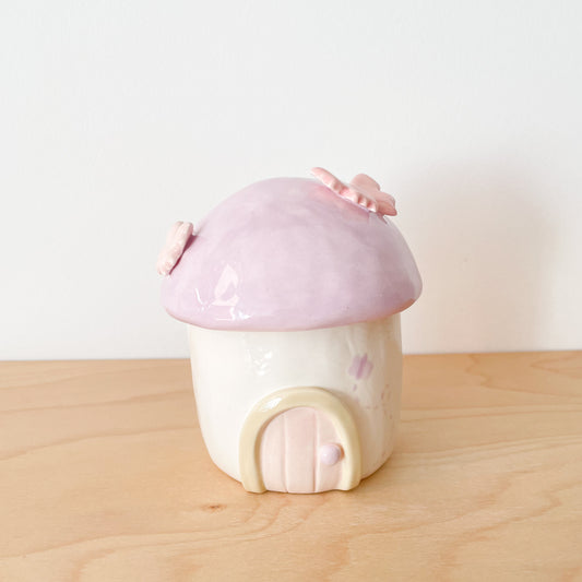 Purple Butterfly Mushy Jar