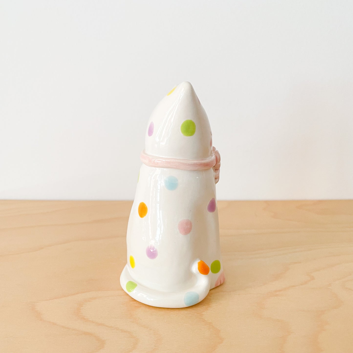 Spotty Rainbow Cat Vase