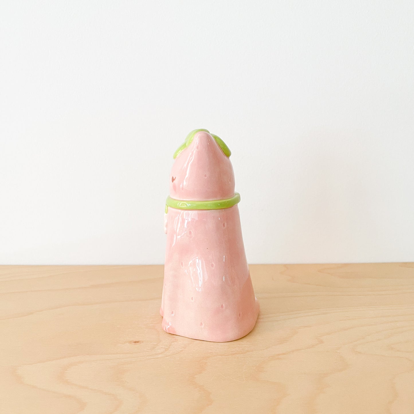 Strawberry Cat Vase