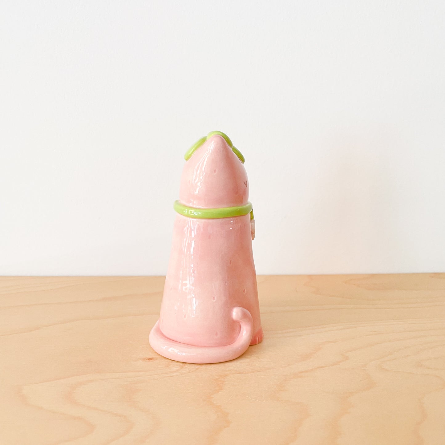 Strawberry Cat Vase