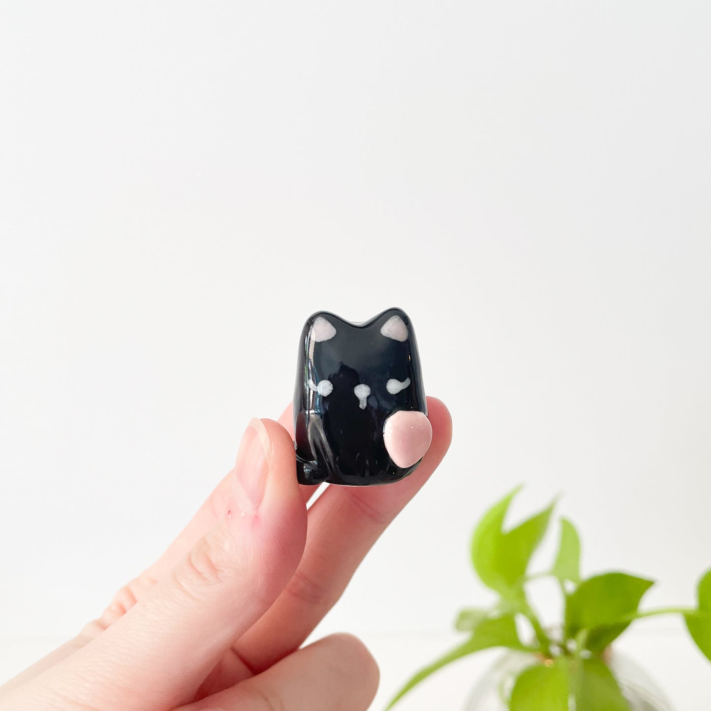 Heart Black Cat Desk Pal