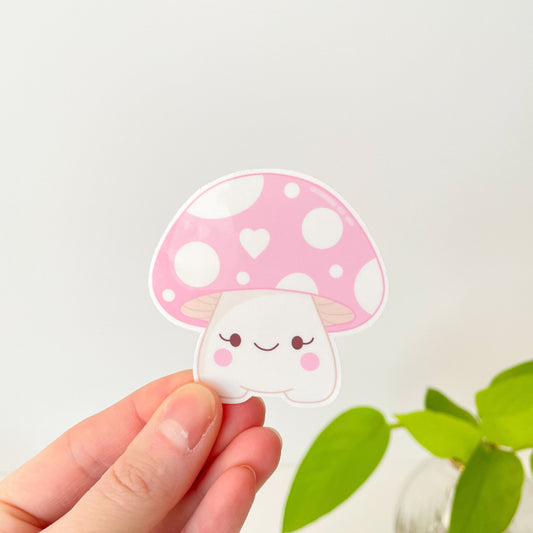 Pink Mushy Sticker