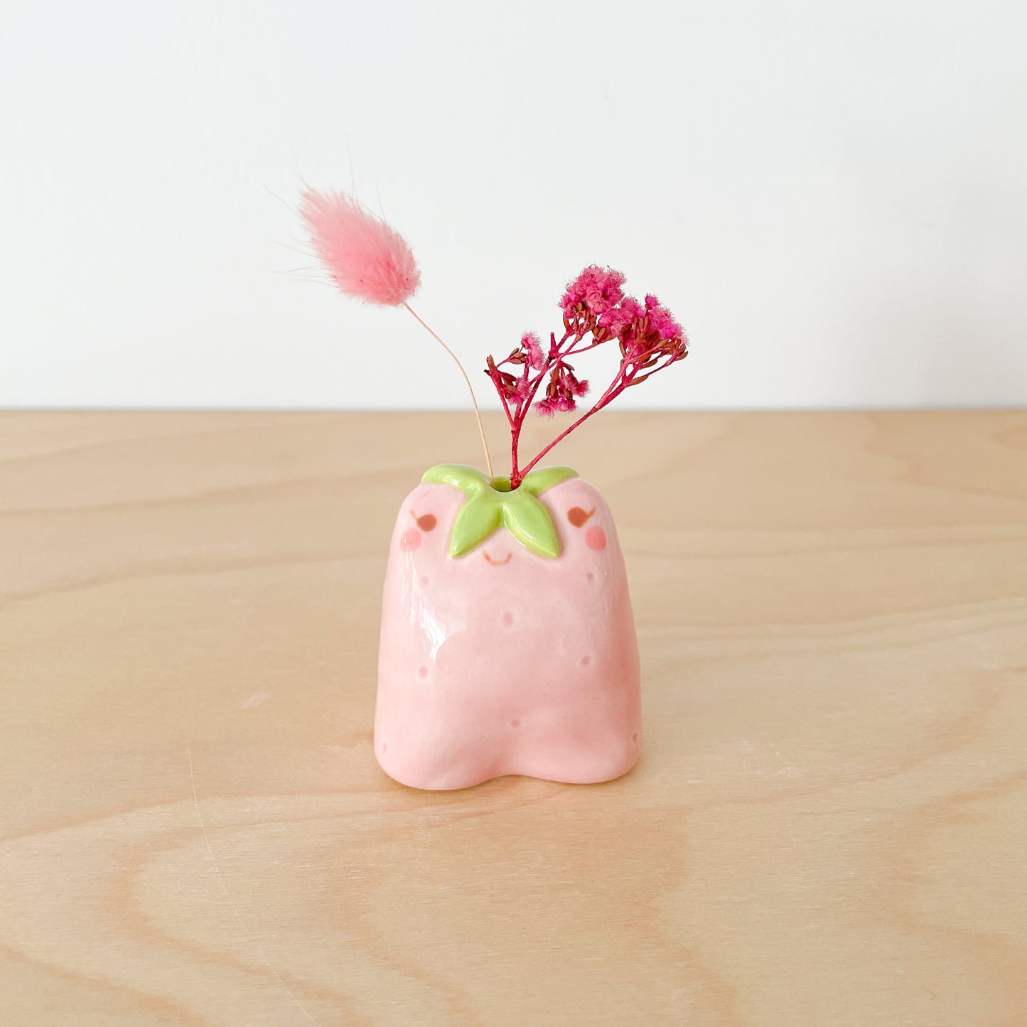 Strawberry Frog Mini Vase