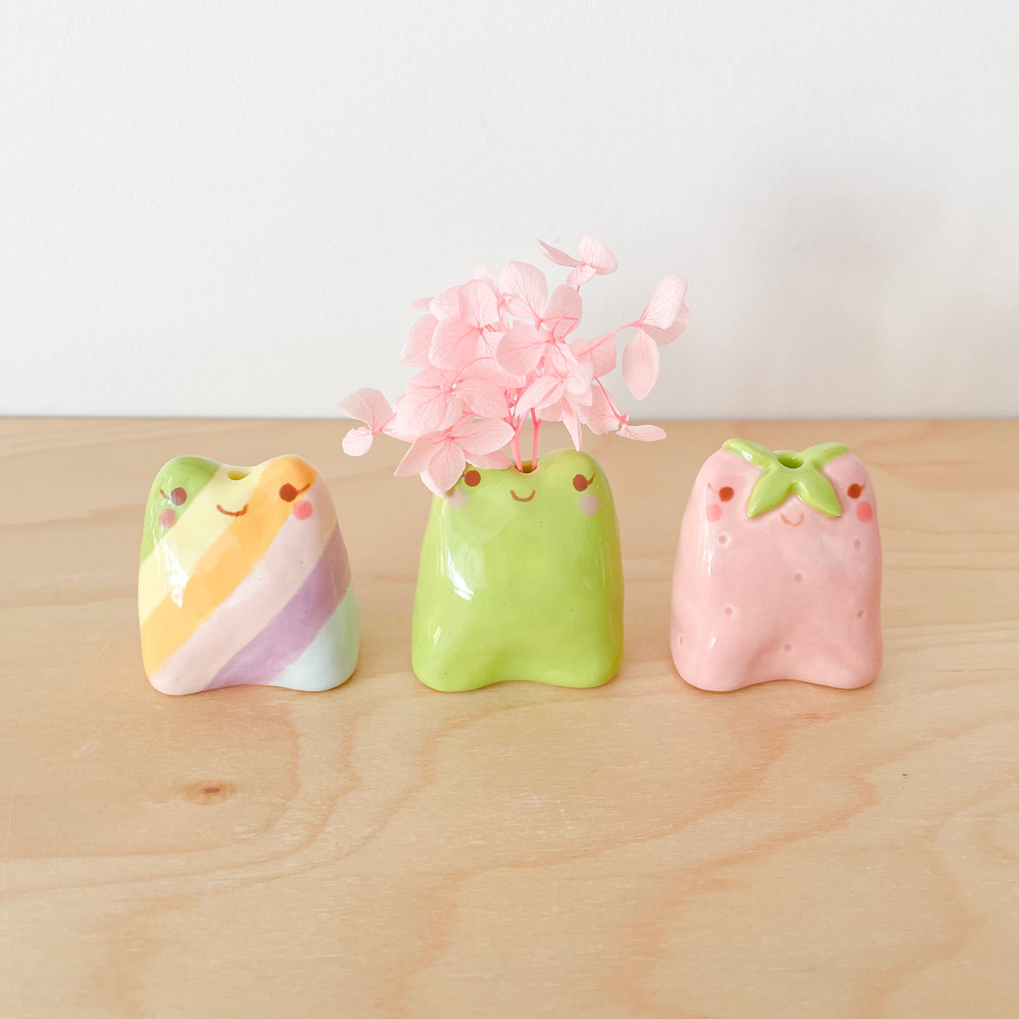 Strawberry Frog Mini Vase