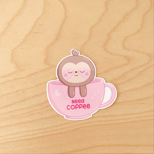 Need Coffee Sticker
