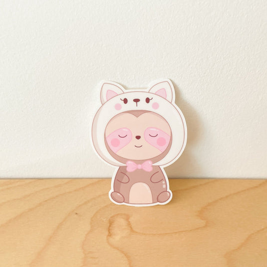 Cat Sloth Sticker