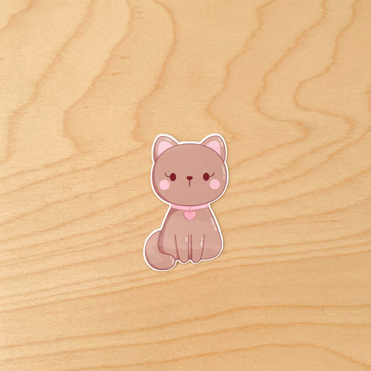 Brown Cat sticker