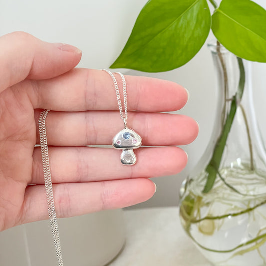 Pastel Mushroom Necklace
