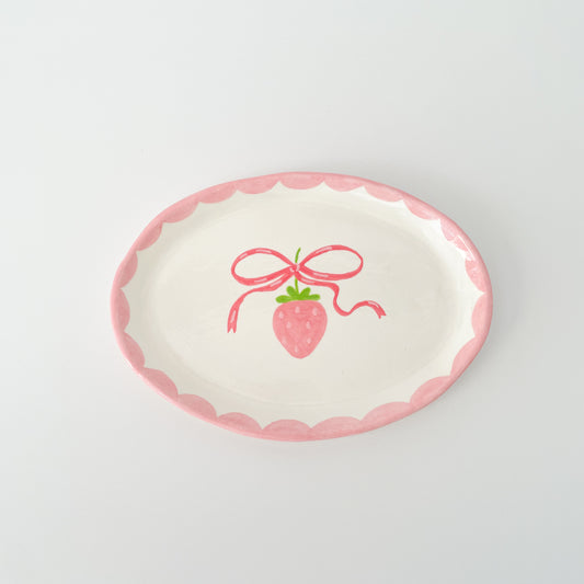 Strawberry Bow Trinket Tray