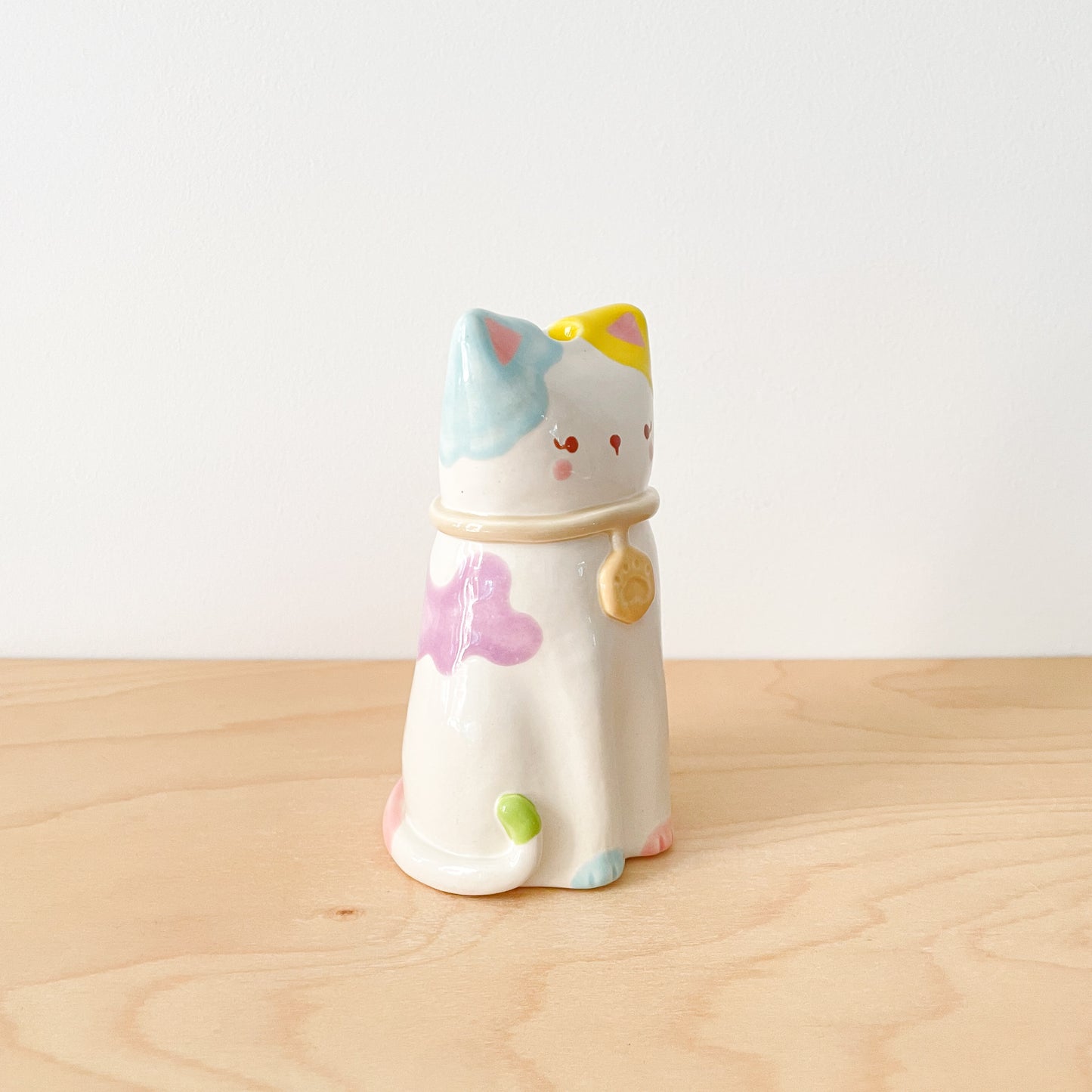 Rainbow Cat Vase
