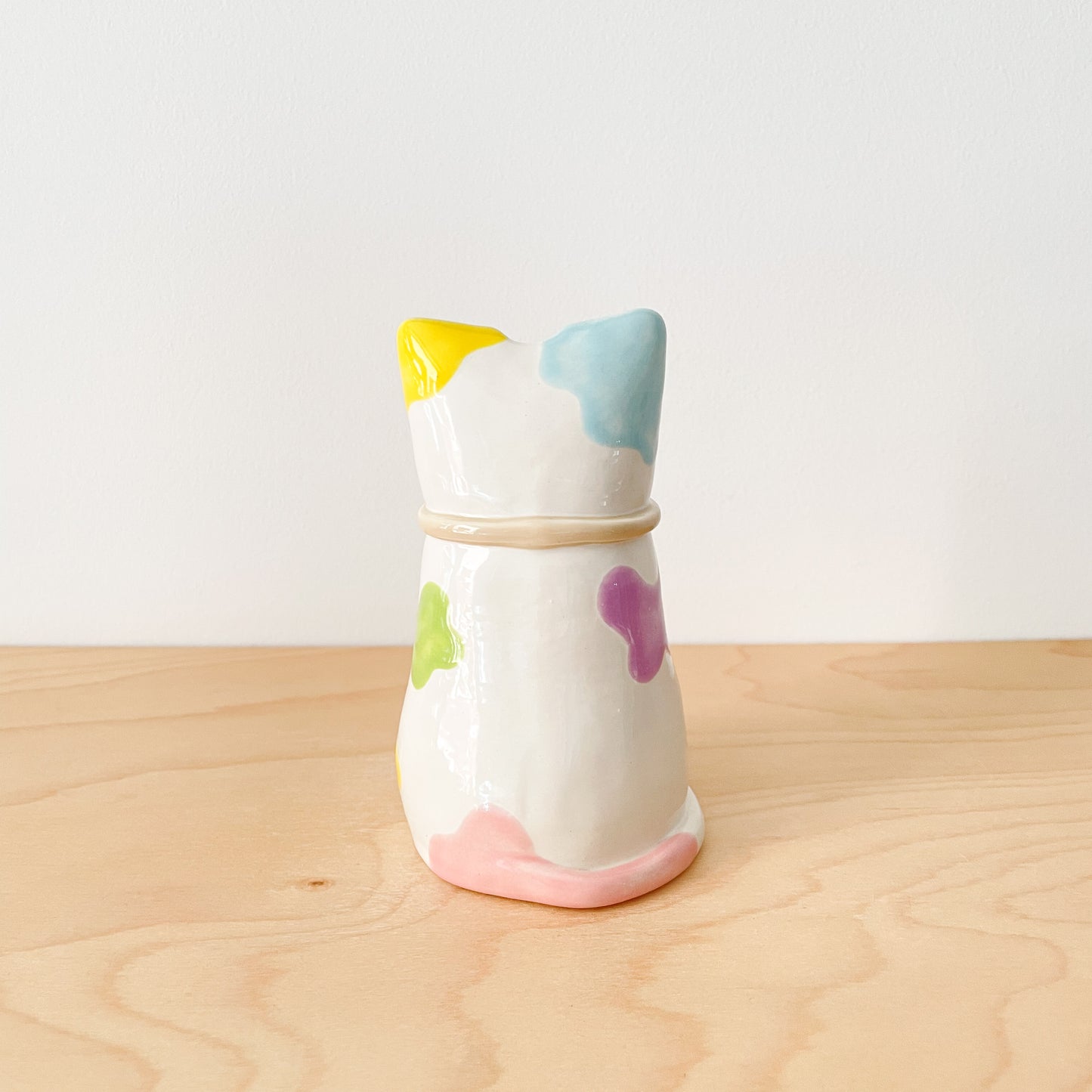 Rainbow Cat Vase