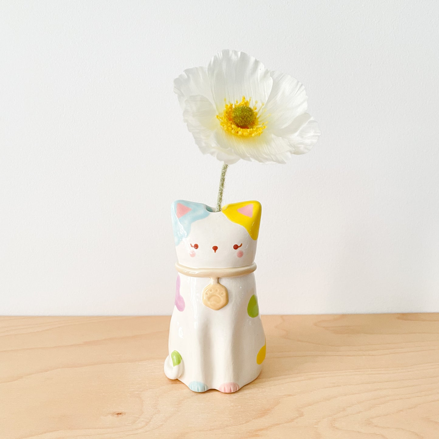 Rainbow Cat Vase