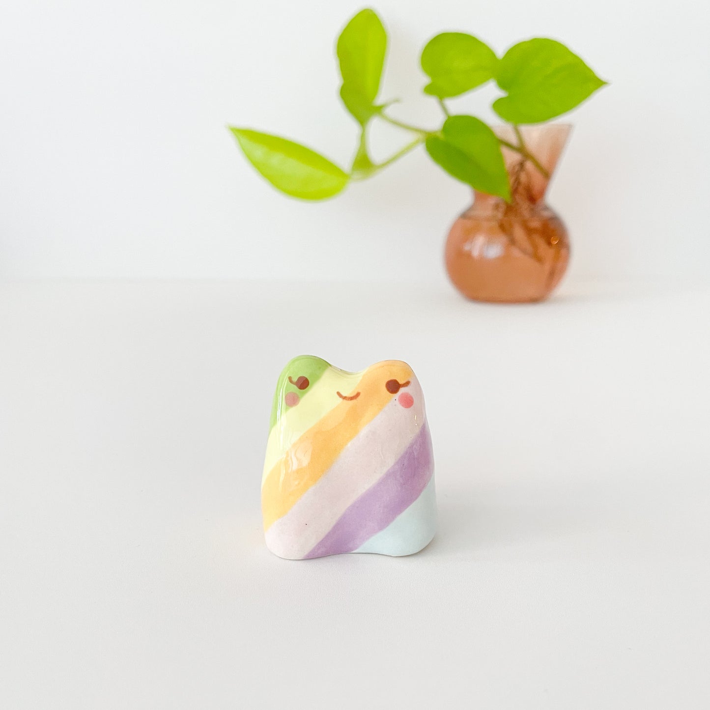 Rainbow Frog Mini Vase