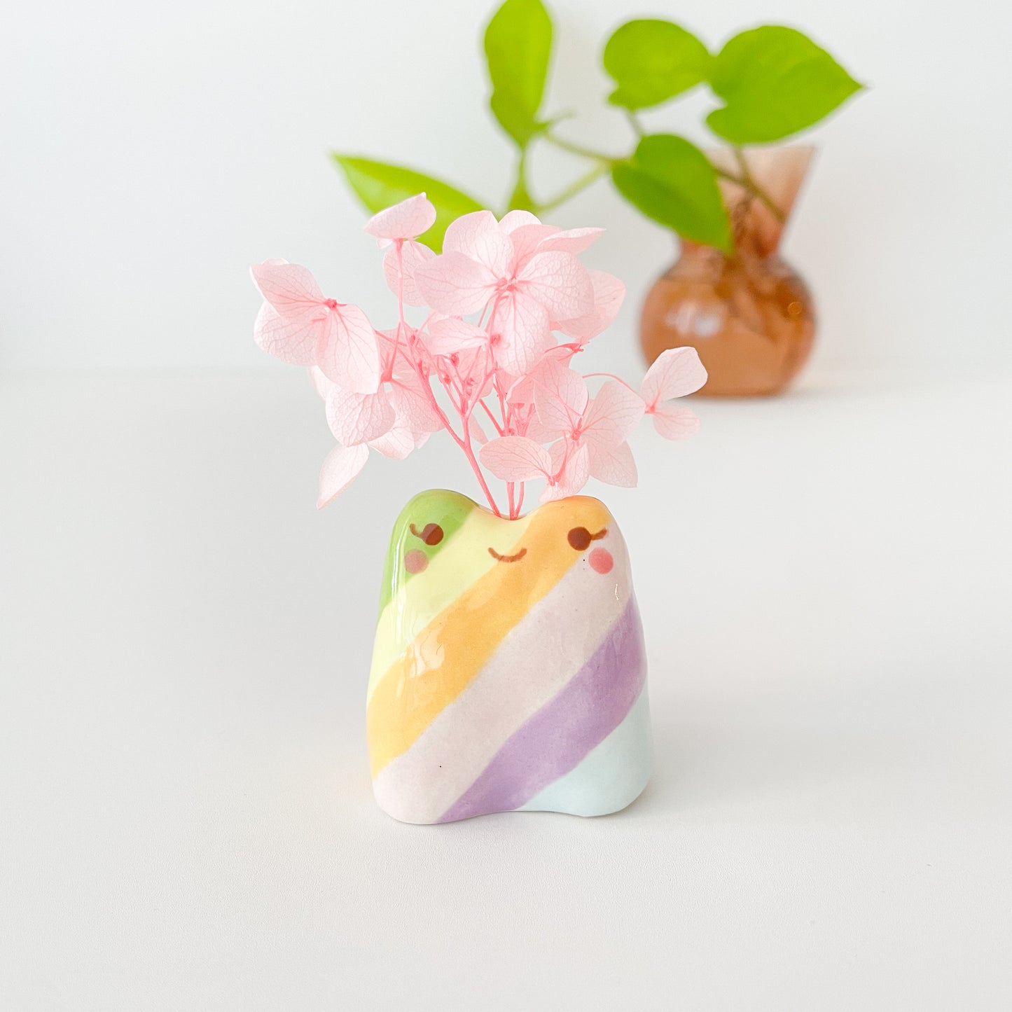 Rainbow Frog Mini Vase
