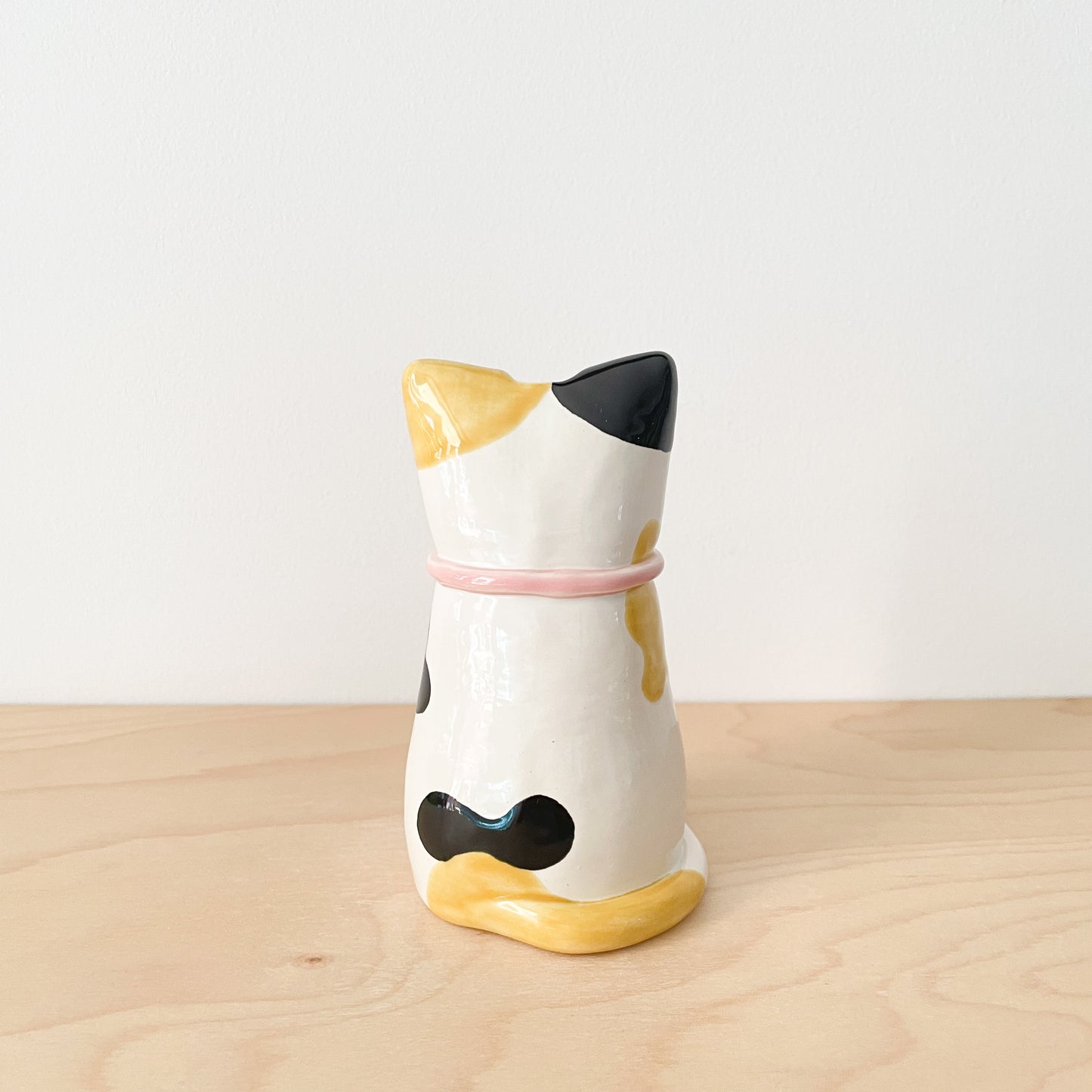 Calico Cat Vase