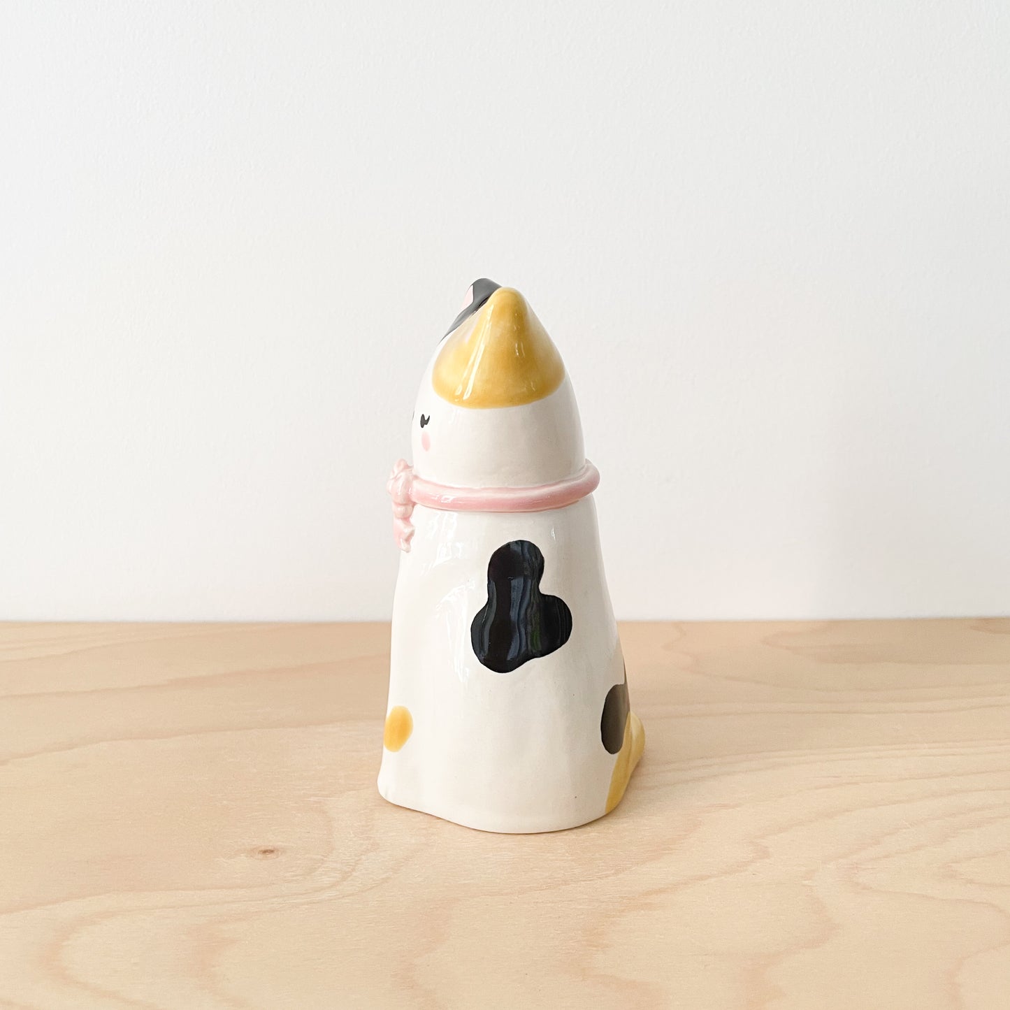 Calico Cat Vase