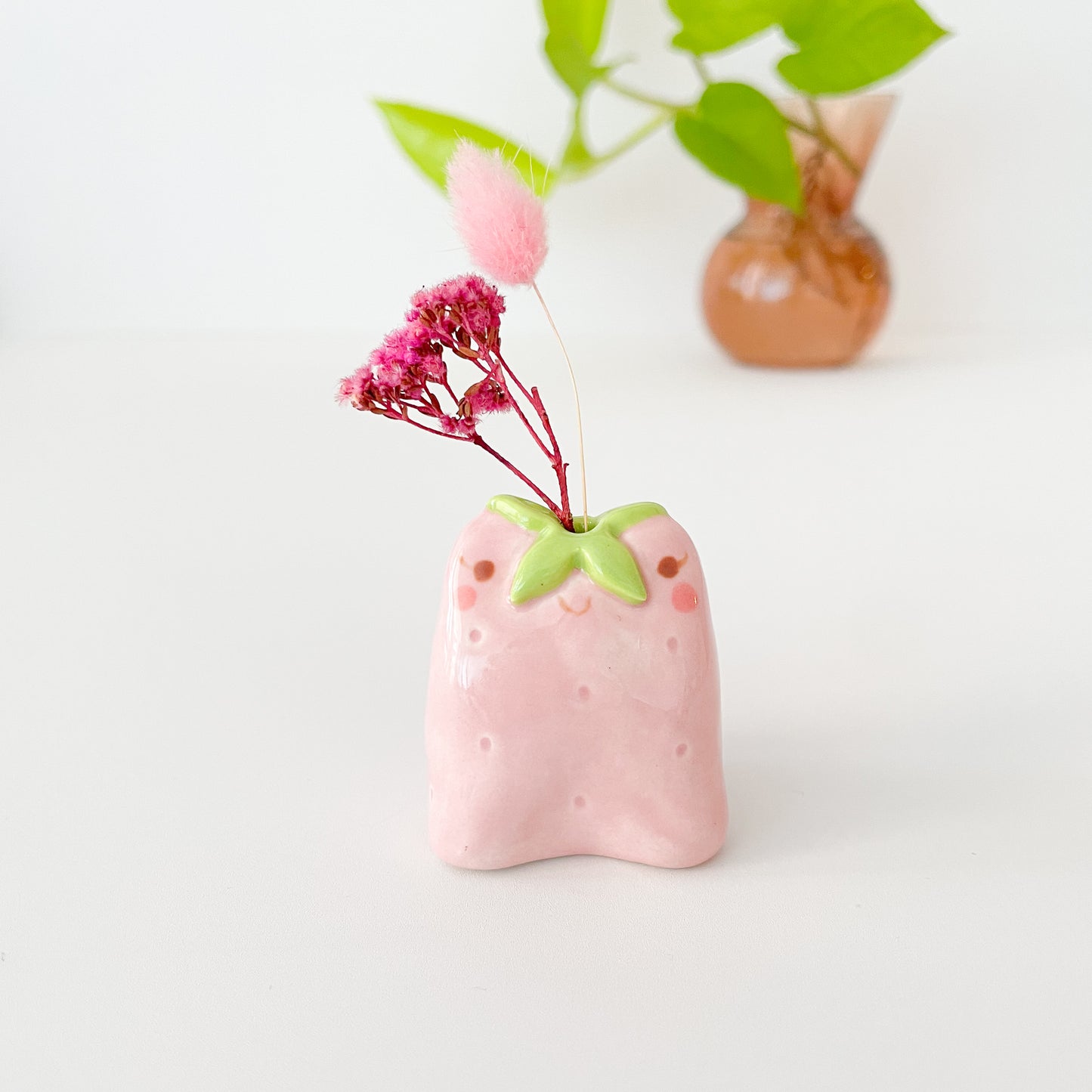 Strawberry Frog Mini Vase