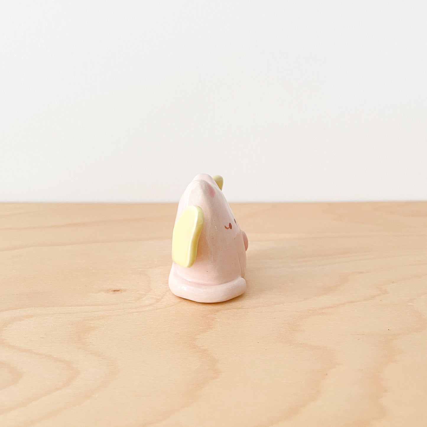 Pink Angel Cat Mini Vase