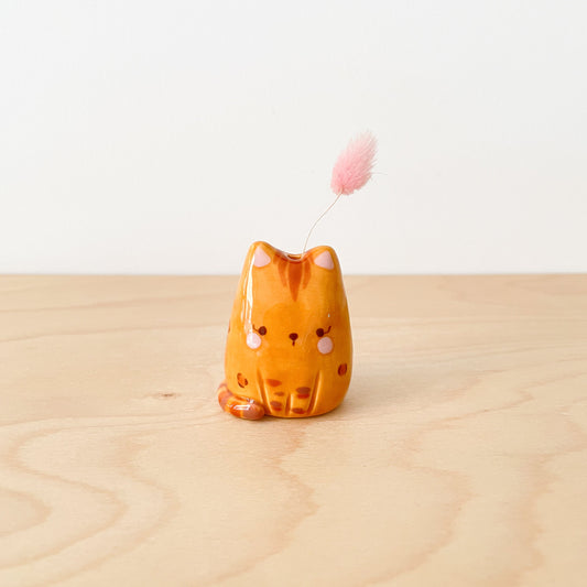 Bengal Cat Mini Vase