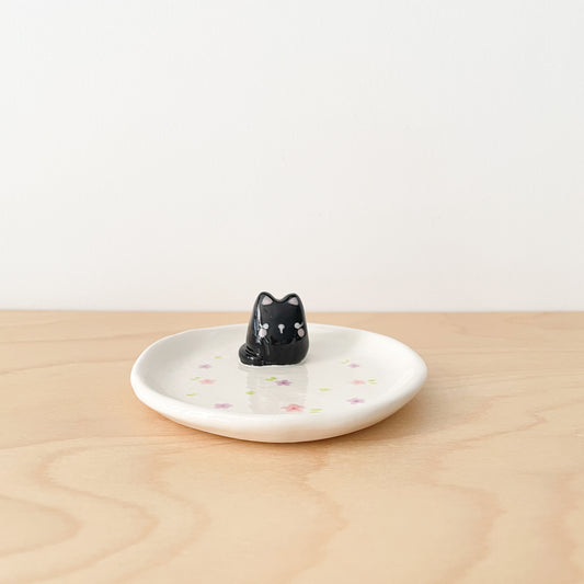 Black Cat Trinket Dish