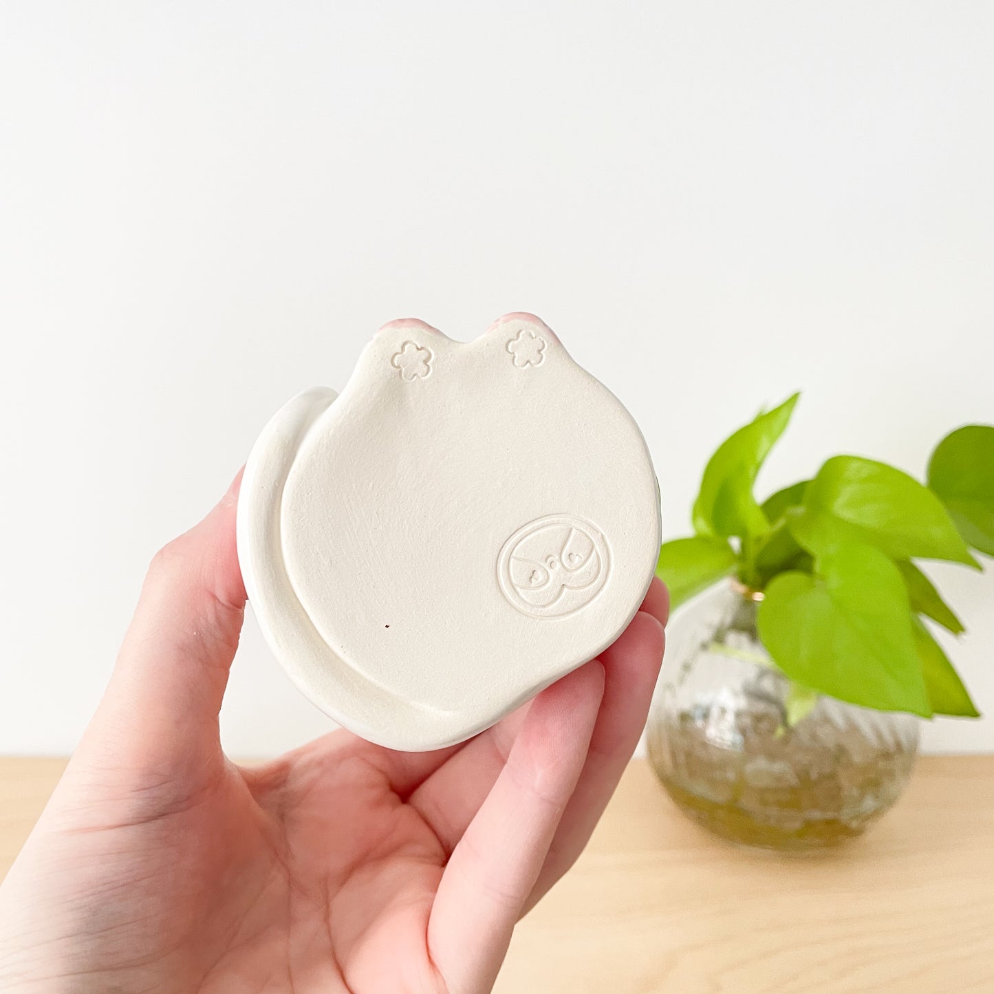 White Lunar Cat Vase
