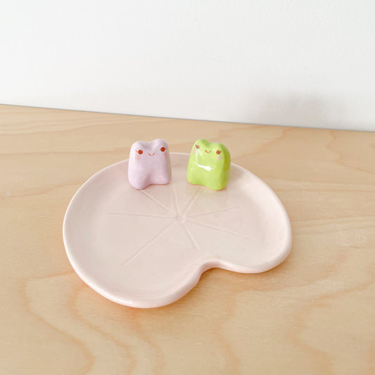 Pink Lily Pad Trinket Dish