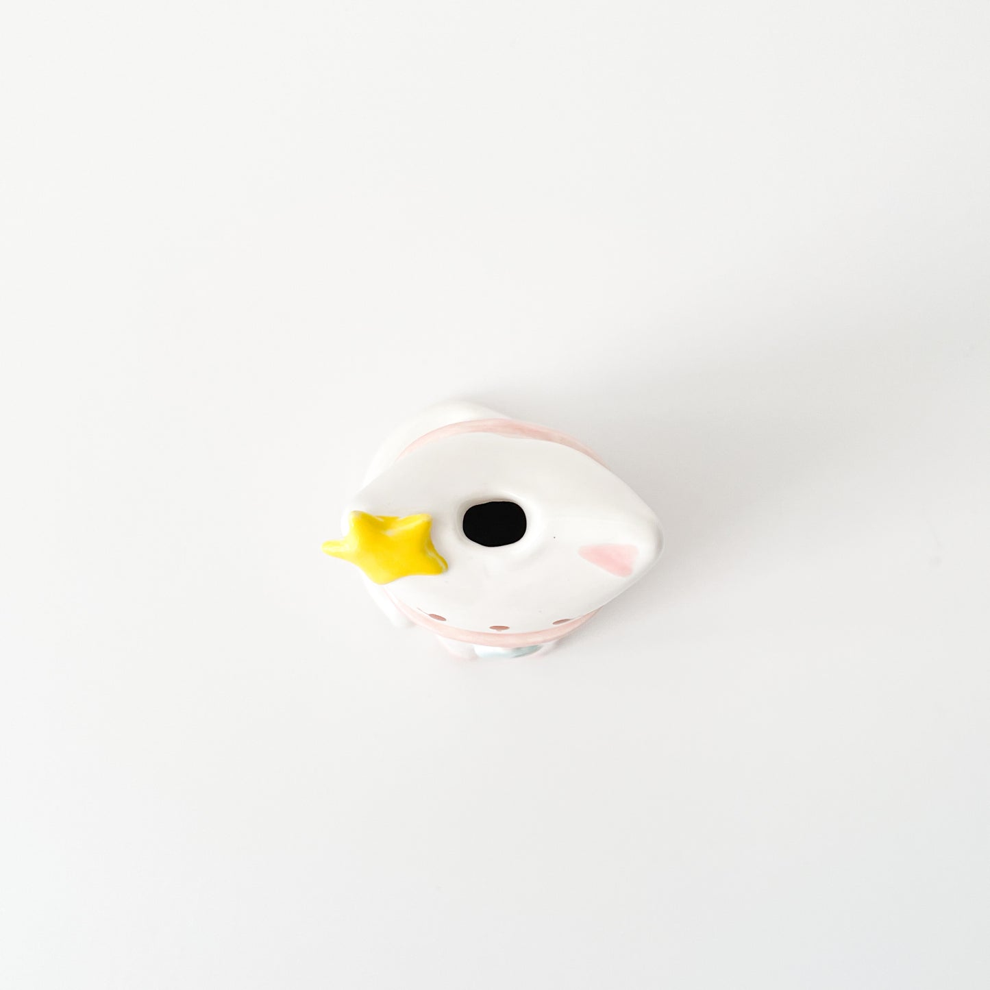 White Lunar Cat Vase