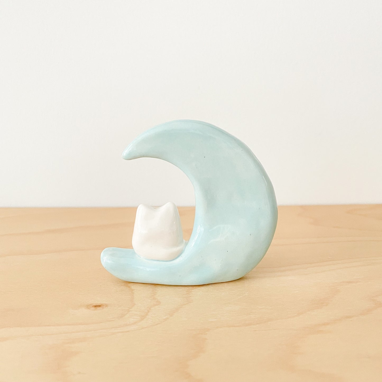 Luna Cat Mini Vase (blue)