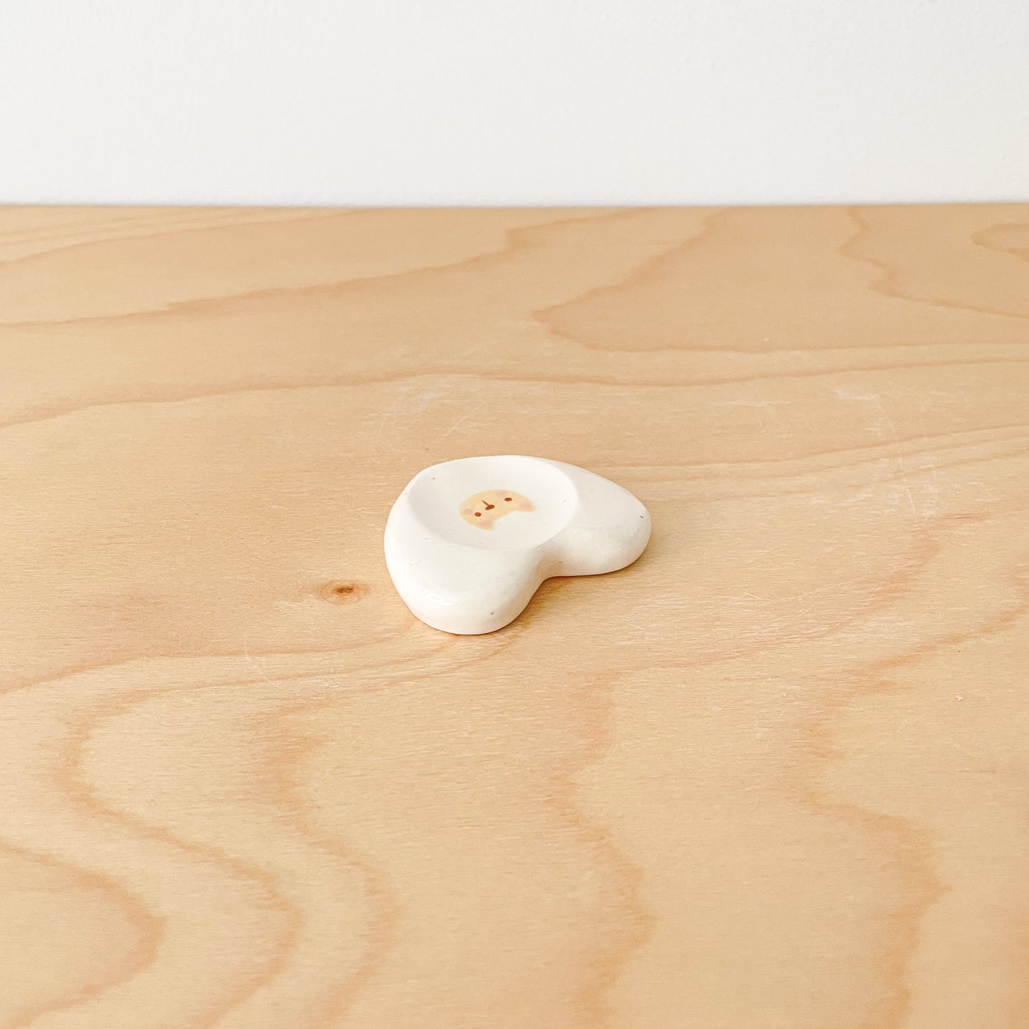 Cat Love Heart Worry Stone