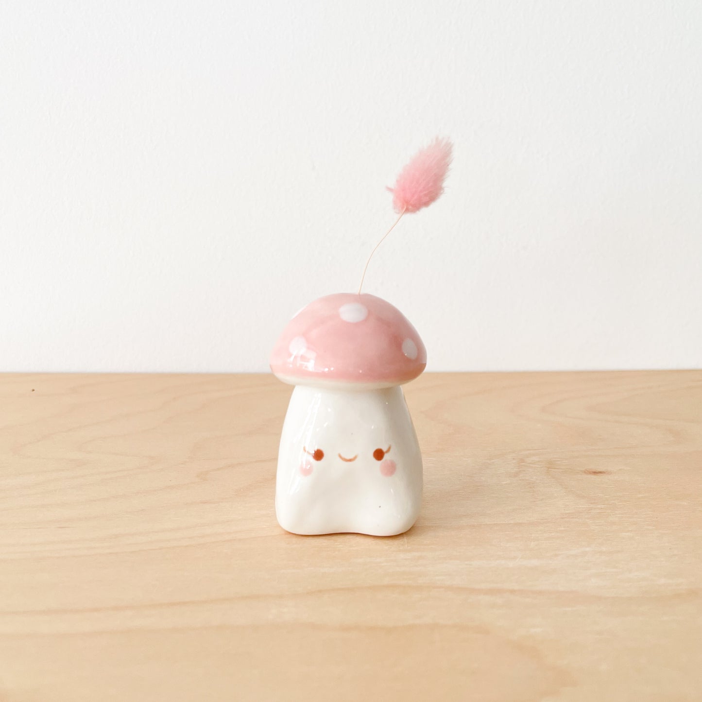 Pink Mushroom Mini Vase
