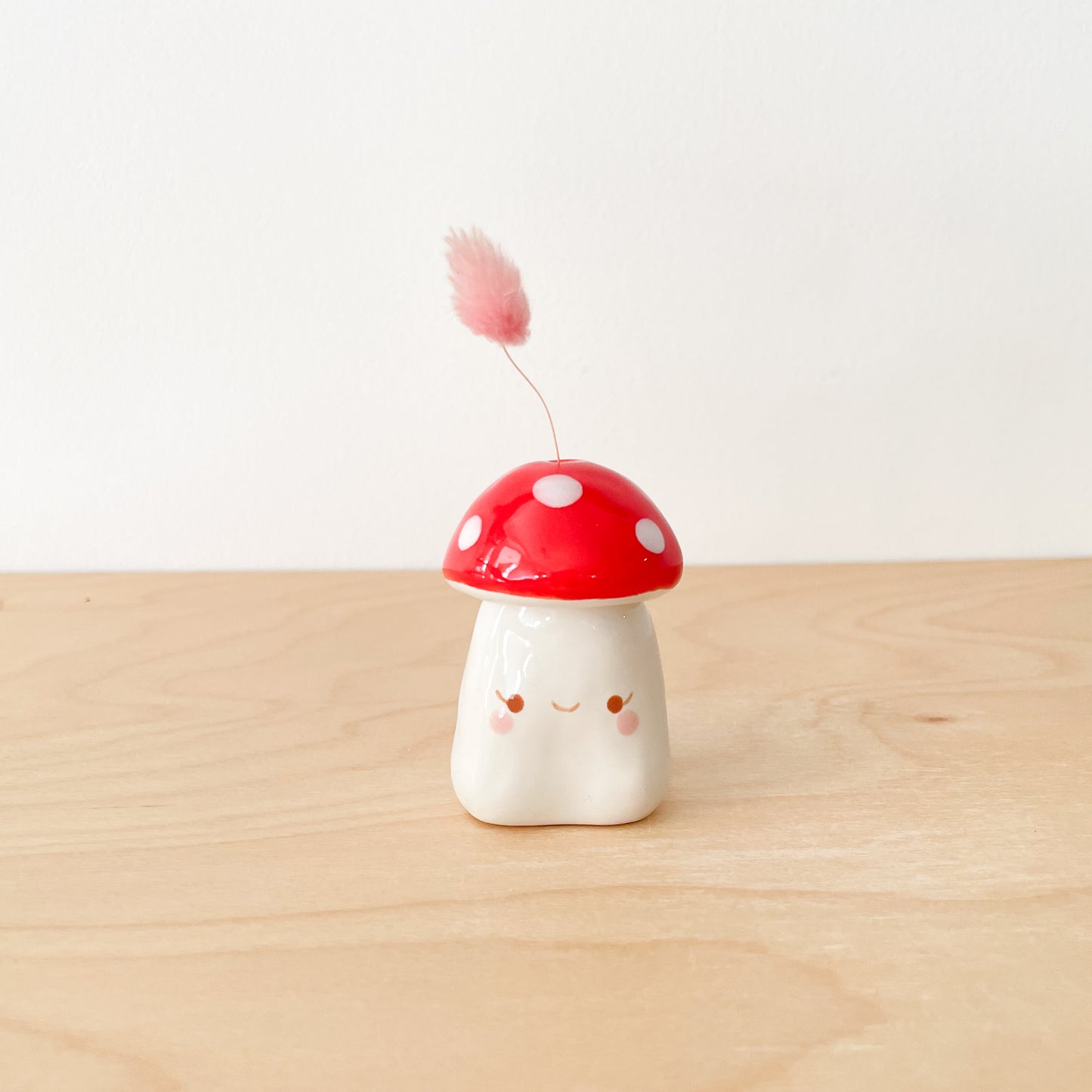 Red Mushroom Mini Vase
