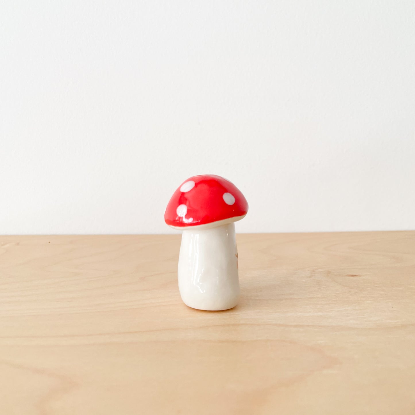 Red Mushroom Mini Vase