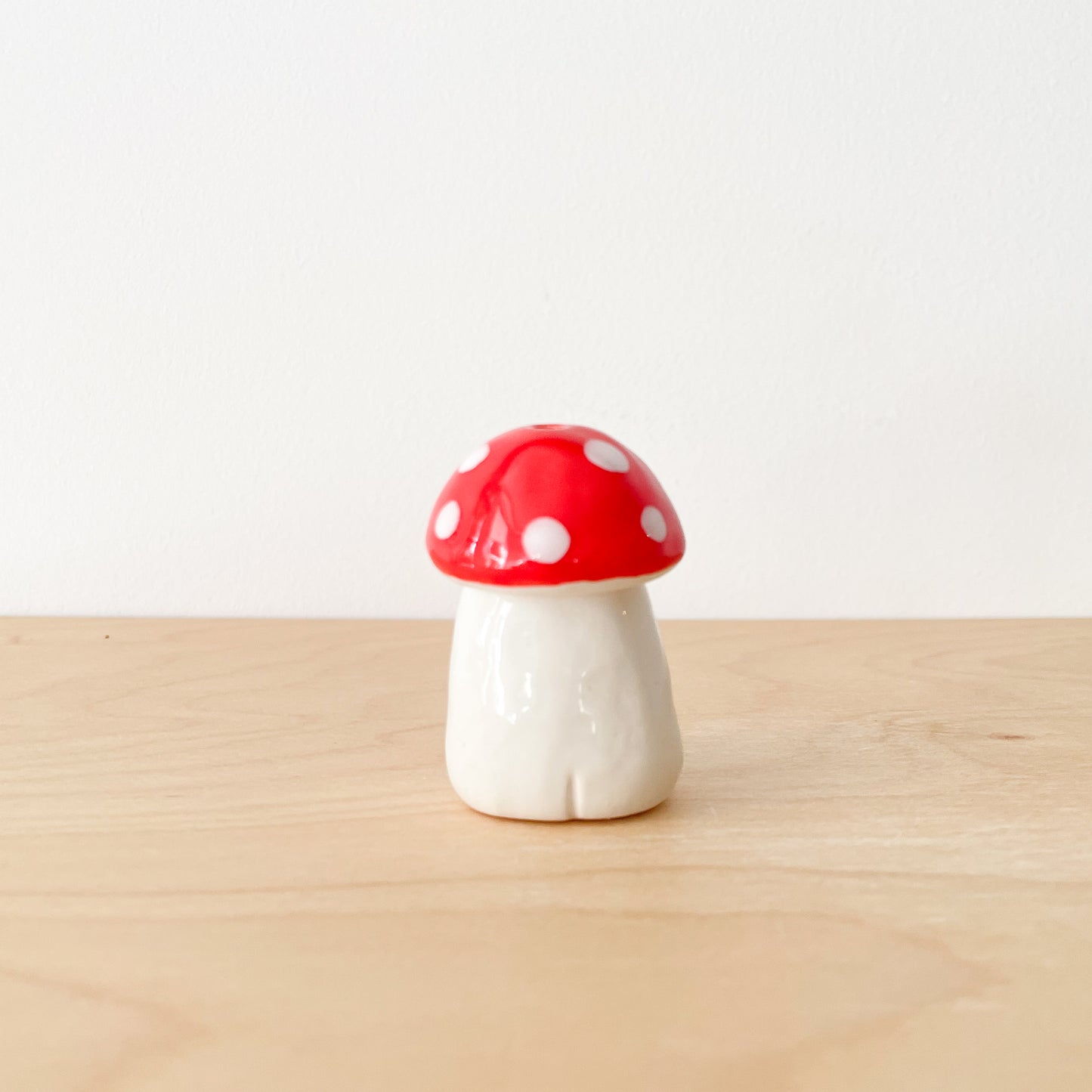 Red Mushroom Mini Vase